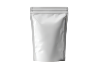 A white bag with a zipper