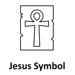 Fototapeta premium Jesus Symbol Vector icon which can easily modify or edit