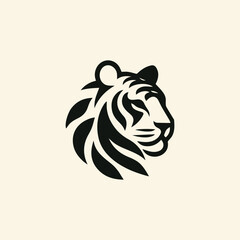 Fototapeta premium Minimalist Tiger Logo