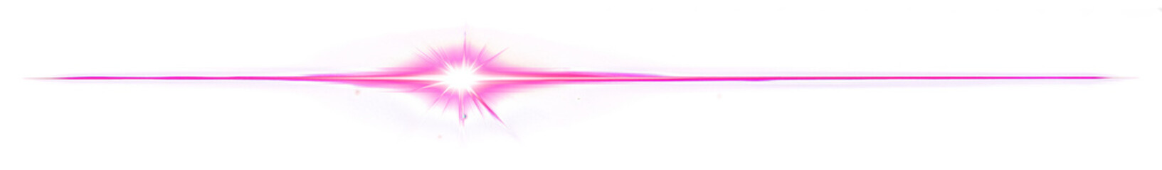 Vibrant Pink Lens Flare Effect with Light Streaks PNG