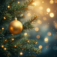 christmas background with christmas tree
