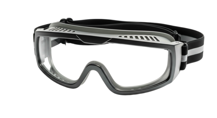 Safety Goggles with Clear Lens and Adjustable Strap.