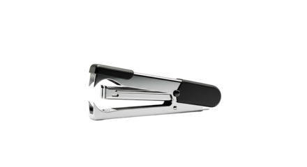 Sleek Stapler on White Background Office Essential.
