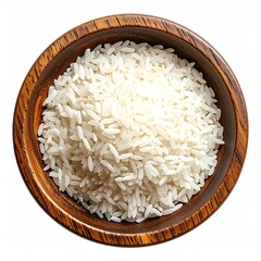 White rice in a wooden bowl (3)