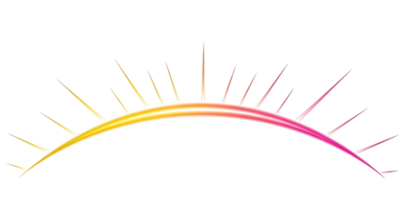 Sunrise Arc with Radiant Rays.