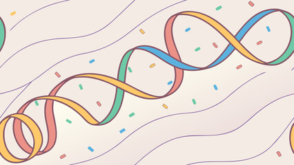 Colorful dna helix illustration