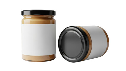 Peanut butter jar Creative Concept Illustration isolated on transparent background