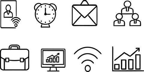 Business and communication icons