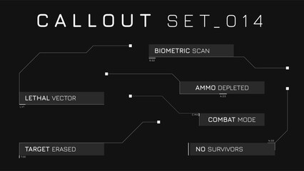 Callout Hud Asset With Clear Title Strips For Social Media