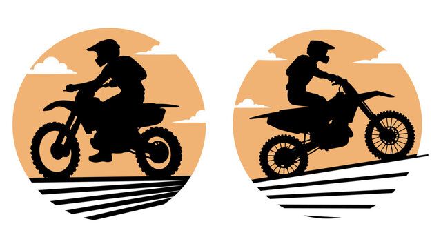 Motocross Racing Illustration.