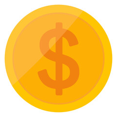 Obraz premium ドルコインのイラスト