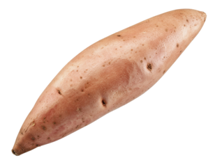 Fresh Organic Sweet Potato on Transparent Background for Healthy Eating and Cooking
