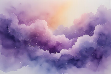 Beautiful abstract background of fluffy white cumulus clouds in a bright blue summer sky with natural light and a heavenly atmosphere.