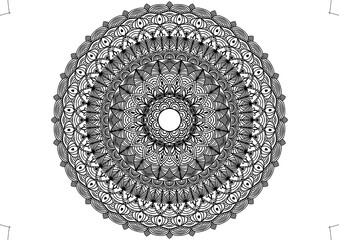 Lineal mandala background,Decorative mandala design with pastel colours