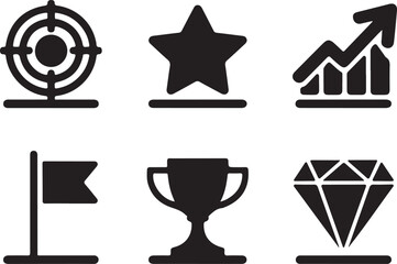 Target Icon Vector &ndash; Minimal Bullseye Symbol Isolated on White Background