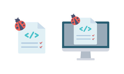 ITバグレポートのイラスト &ndash; ソフトウェア不具合報告と開発プロセス