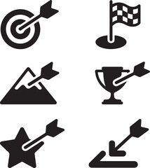 Target Icon Vector &ndash; Minimal Bullseye Symbol Isolated on White Background