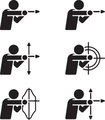 Target Icon Vector &ndash; Minimal Bullseye Symbol Isolated on White Background