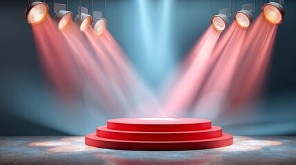 Startup pitch background stage lighting professional look