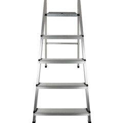 Sturdy Metal Ladder with Five Steps for Home Improvement and Construction Projects