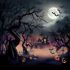 A dark and ominous Halloween themed background