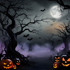 A dark and ominous Halloween themed background