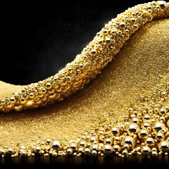 Luxury background with a majestic wave