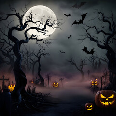 A dark and ominous Halloween themed background