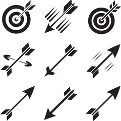 Target Icon Vector &ndash; Minimal Bullseye Symbol Isolated on White Background