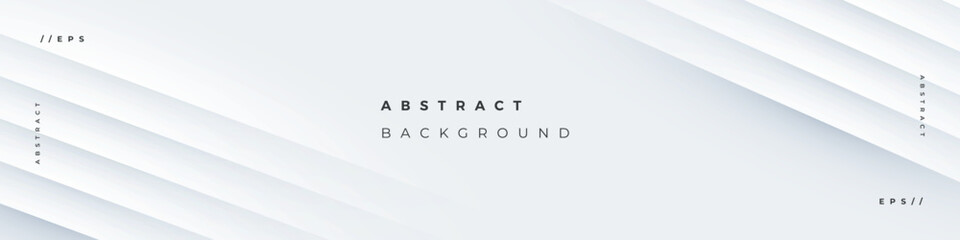 Linkedin banner with luxury white abstract background