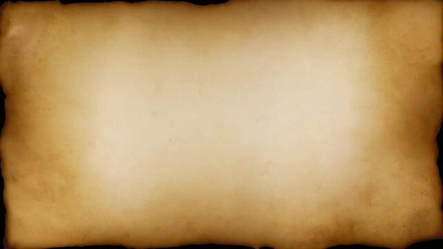 Aged Parchment Background with Burned Edges - Vintage Paper Texture