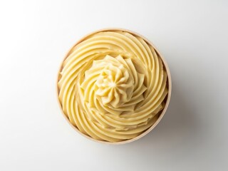 Delicious lemon tart with creamy buttercream frosting