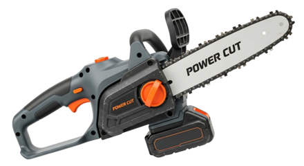 Cordless Electric Chainsaw Power Tool for Outdoor Work.
