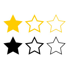 Obraz premium star vector set