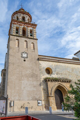 Fototapeta premium Sanlucar de Barrameda, Spain - April 17, 2025: View of the Plaza del Cabildo in Sanlucar de Barrameda, Andalusia, Spain on a sunny day of summer
