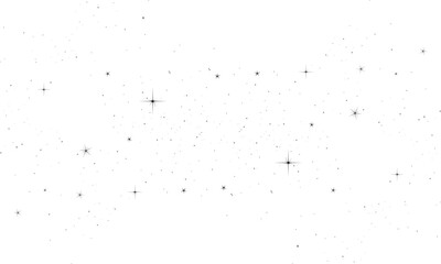 Obraz premium Abstract star background with subtle light grey glitter effect on a clean white backdrop.