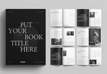 Book Title Layout Design Template