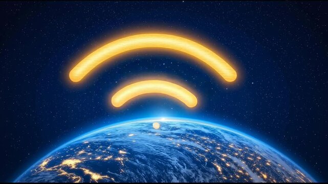 Advanced satellite technology delivering global wi fi connectivity for future communications.