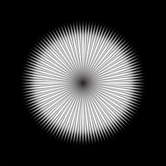 Circle ray radiance flare glow light white star burst bright effect shine shiny sparkle illumination overlay vector