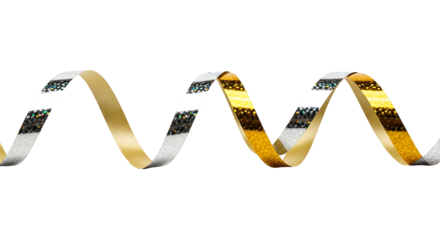 Flexible LED Strip Light Wavy Pattern on White Background.