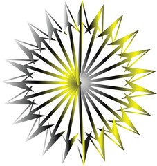 Obraz premium vector illustration of a sun