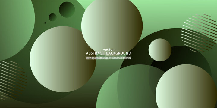 Premium abstract background with green gradient. Circle pattern background for wallpaper, poster, banner. Eps10