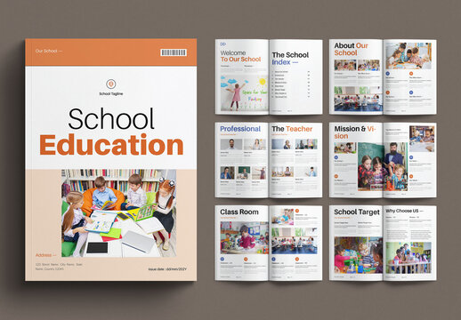 Education Brochure Template Design Layout