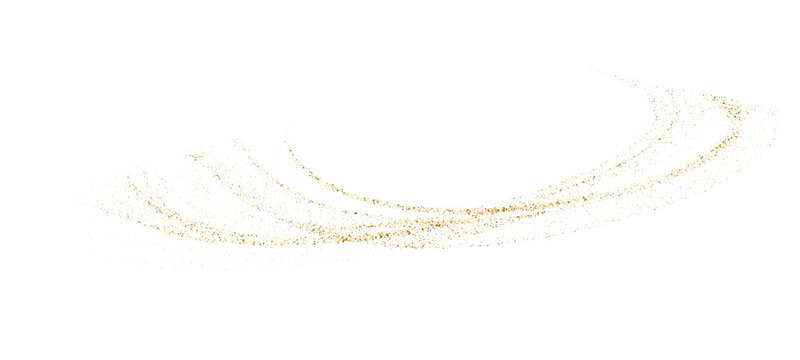 Gold glitter dot particle wave confetti for luxury background. Particle confetti polka stripe. shine elements. Fluid dust stripe and shine for the holiday decoration. Vector golden abstract texture