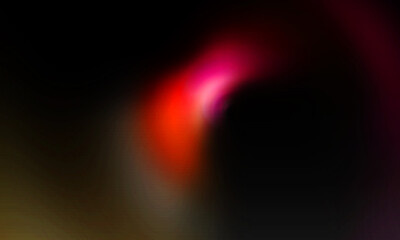 Blurry red and pink light streaks against a dark black background with subtle brown and yellow gradients
