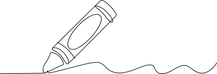 Black and white pencil a wavy line