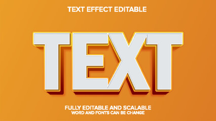 3d text effect modern style editable