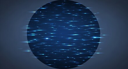 Abstract Blue Data Stream - A Modern Technology Concept.