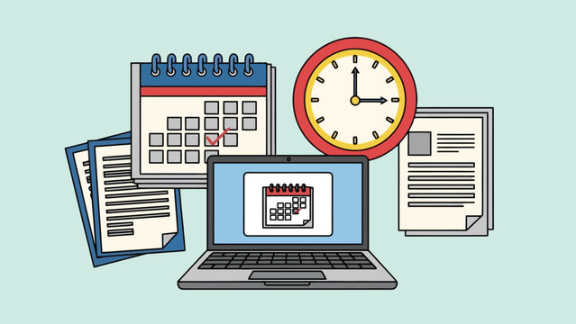 Time Management on Laptop
