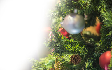 Christmas background photo with blank space